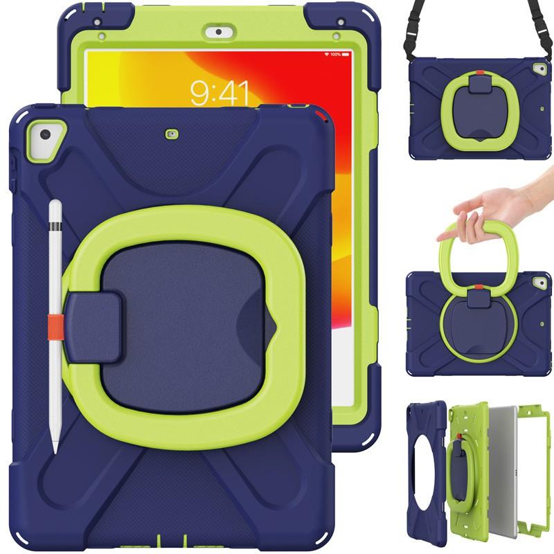 Rotating Wristband Stand Case IPad 9.7 Inch Air Air2 PC Hard Shell With Shockproof Anti-Slip Grip Portable Design