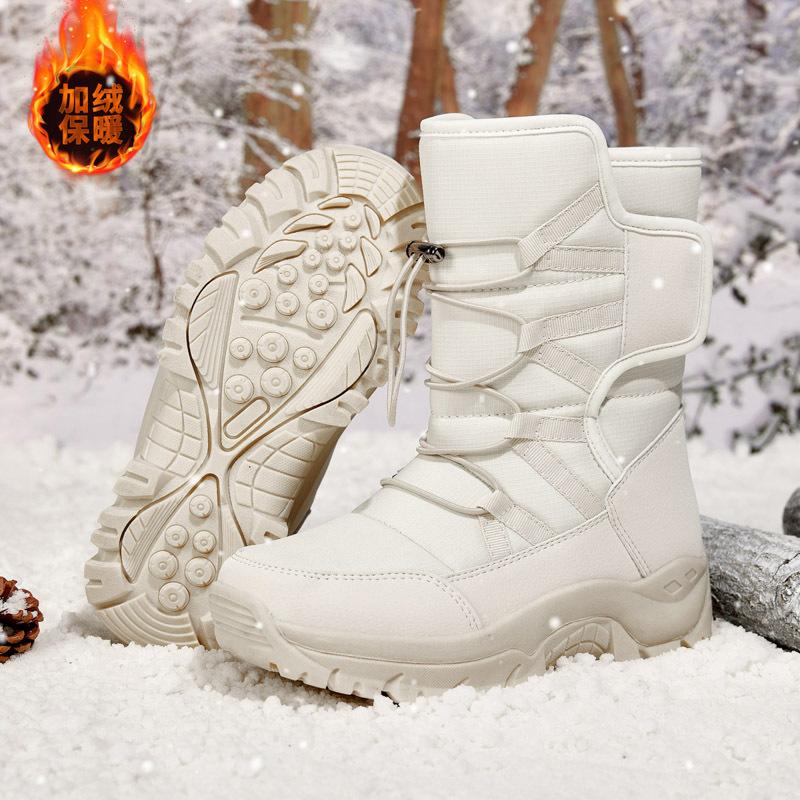 Winter Fleece Warm Snow Boots Fleece Warm Boots Cotton Boots High-top Field Boots Large Size Boots
