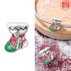 Original Charms 925 Silver Red Santa Claus White Snowman Snowflakes Gift Boots Beads Fit Bracelet Jewelry Women Diy