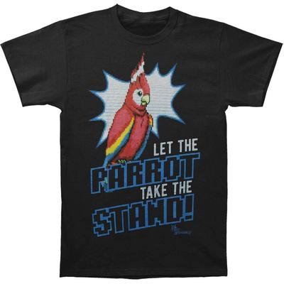 Tricou unisex negru Ace Attorney Parrot Slim Fit