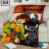 Couvertures Sans-Dents Dragon de Nuit Couvertures Dragon Noir Couverture Comment Entraîner Votre Dragon pour Salon Bureau Couvertures Couverture Enfant