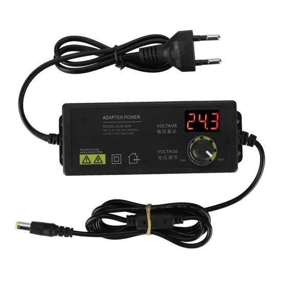3-36V 60W Power Adapter Adjustable Voltage with LED LCD Digital Display Screen Regulation CNC Power Supply Home Charger
