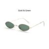 Klasiskas Retro Ovālas Mazas Rāmja Saulesbrilles Vintage Toņi Saulesbrilles Vīriešiem Sievietēm Metāla Krāsas Lēcas Modes Dizaina Acu Brilles