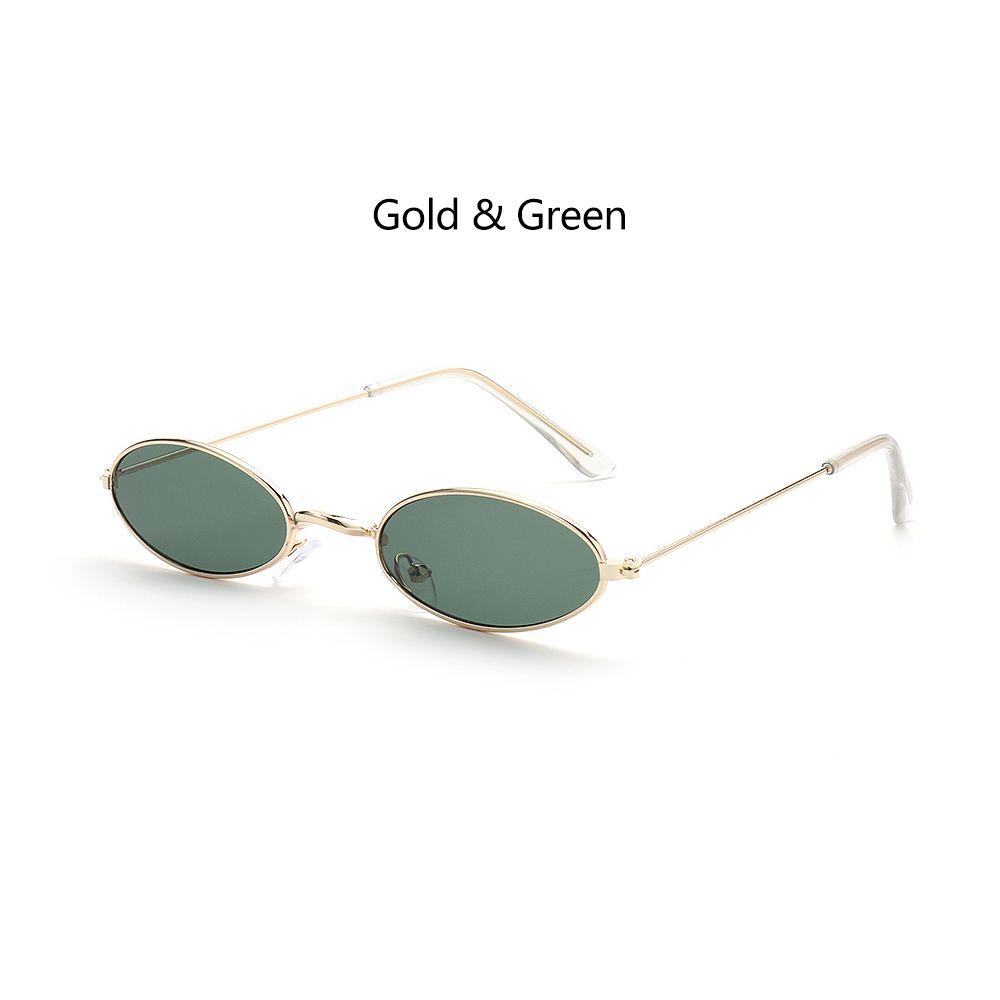 Klasiskas Retro Ovālas Mazas Rāmja Saulesbrilles Vintage Toņi Saulesbrilles Vīriešiem Sievietēm Metāla Krāsas Lēcas Modes Dizaina Acu Brilles