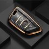 Étui en TPU pour clé de voiture, Style bord doré, coque Fob pour BMW X3 X5 X6 F30 F34 F10 F20 G20 G30 G01 G02 G05 F15 F16 série 1 3 5 7
