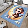 1PC Monkey Star Non-Slip Floor Carpet, Suitable for Office, Bedroomand Playrooms. It Can Also Be Used As a Sofa Footrest cover-T82