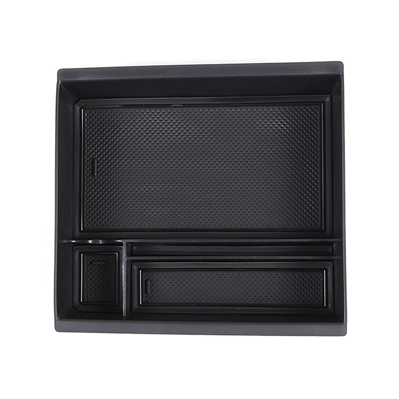 For Tesla Model 3 -2025 Model Y 2025 ABS Black Car Center Console Armrest Storage Box Organizer Interior Ccr Accessories