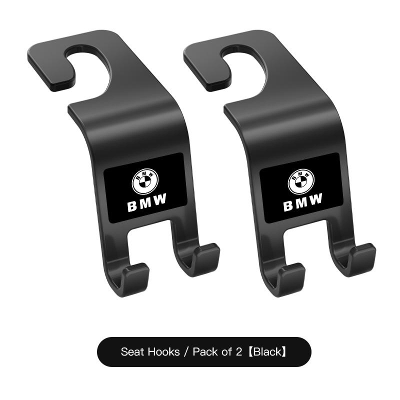 BEKV7 2Pcs Car Seat Back Hooks Storage Car Headrest Organizer Hanger for BMW E92 X1 X2 Performance F30 F40 F10 E91 X5 X6 E30 E28 X3 E9