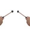 2 Stück Leichte Holzgriff Trommelschlägel Stock Ätherische Drumsticks Runder Kopf Trommelstöcke Hammer Kleine Musikalische Drumsticks