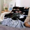 1pc 2PacHip Hop Blanket Soft Lightweight All Season Multi Purpose Throw for Sofa, Bed, Office & Picnics, French Style with Iconic Album Art & Quotes