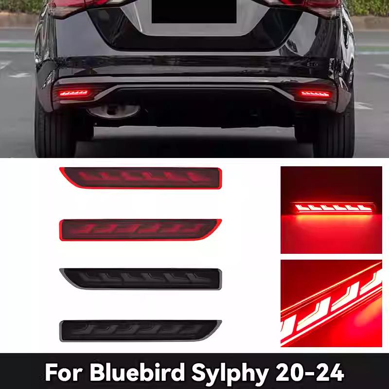 LED Rear Bumper Light Upgrade for 2020-2024 Nissan Sylphy: Reflectors, Brake Warning, Turn Signals