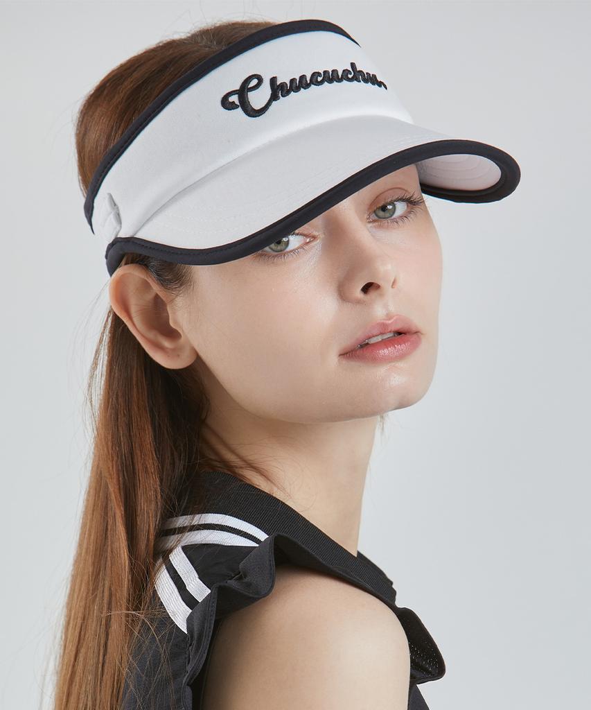 CHUCUCHU Ribbon Visor (White) Cbfss-Vht002W