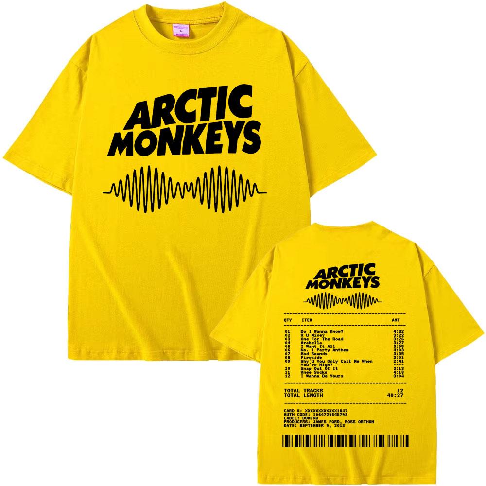 Grafické tričko s hudobným albumom Arctic Monkeys Pánske Dámske Vintage Street Style Tričká 100% Bavlna Ležérne Nadrozmerné Tričko