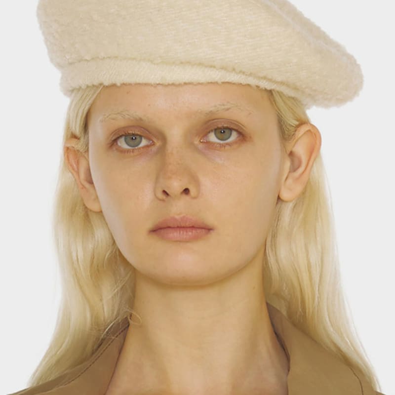 UNDERCONTROL STUDIO PLATE BERET / Strap / BOUCLE / CREAM