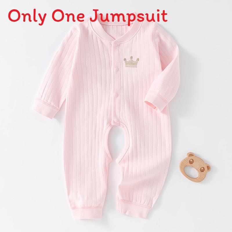 Baby Cotton Long Sleeve Romper With Open Crotch For Newborns Safe And Soft
