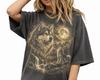 Vintage Husky Howling Moon Shirt, Comfort Colors Pepper Tee, Retro Dog Graphic, Husky Gift