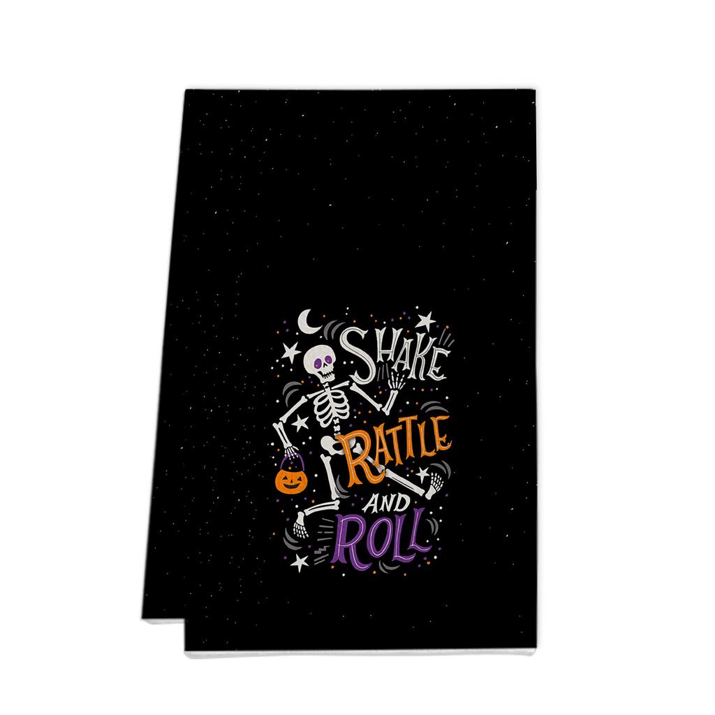 Toalla pequeña estampada de microfibra decoración de Halloween toalla de regalo toalla de cocina toalla de té trapo toalla para platos toalla de Navidad