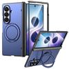 Aluminum Alloy Back Cover Phone Case For Samsung Galaxy Z Fold 8 Ultra 7 with 360° Rotating Ring Kickstand Hinge Protect Cover