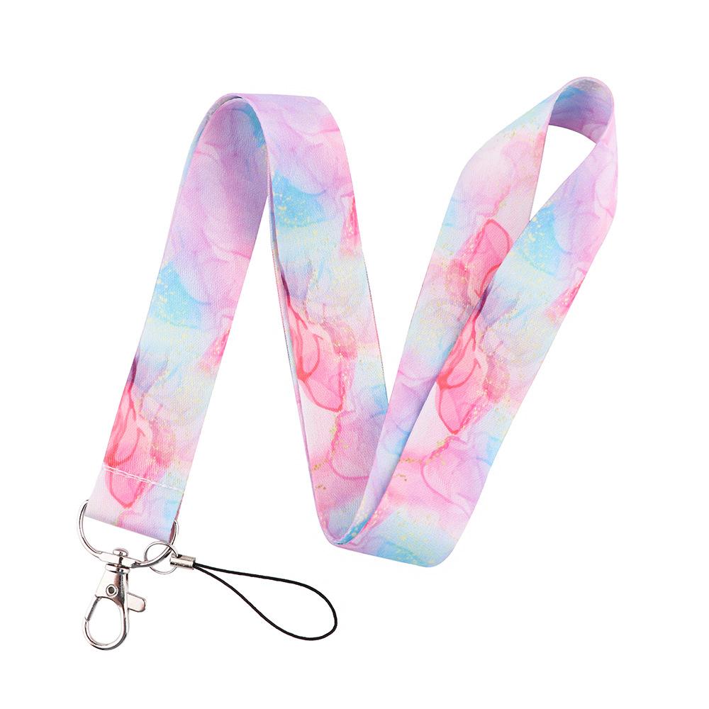 Starry Sky Elements Lanyards Key Chain Colorful Print Neck Straps Keychain Cell Phone Rope Teachers Gift 1PCS Badge Holder Key