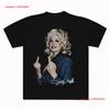 Dolly Parton Middle Finger T Shirt S 5xl Vintage Slightly Top For Everyday Wear Homme Streetwear