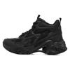 Stamina V6 Fabric Synthetic Leather Comfortable Versatile Mid-Top Dad Shoes Women Sneakers Black 177295-BBK