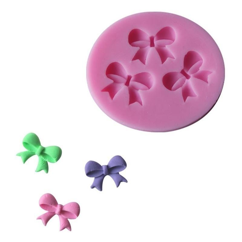 DIY Taartgereedschap Bakken Gebak Fondant Taartdecoratiegereedschap Vlinderdassen Siliconen Taartvorm 3D Chocolade Snoepvorm