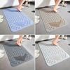 1pc Non Slip Shower Mat Rectangle Bath Mat with Suction Cups, Drain Holes, 35x70cm Dolphin Bathroom Tub Mats Machine Washable