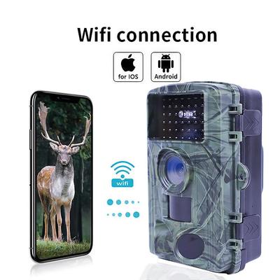 2025 60MP WIFI מצלמת שביל ציד חיצונית PR1600 4K מצלמת חיות בר מעקב מופעלת תנועה ראיית לילה עמיד למים מלכודת צילום