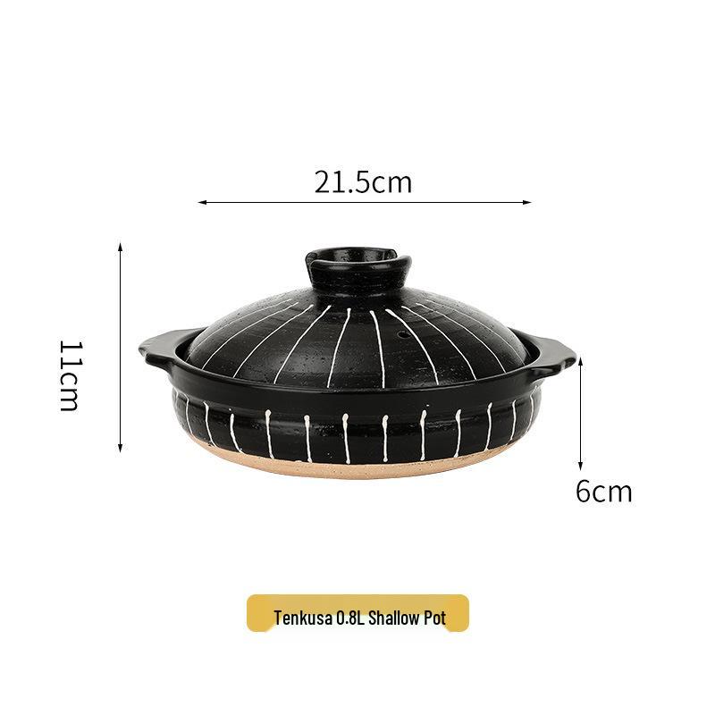 Bao Yi High-Temperature Japanese Ceramic Clay Soup Pot for Gas Stove