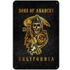 Placă Metalică Cutie Semn Sons of Anarchy Frica de Secerător Placă Poster Fermă Casă Cafenea Decorare Perete Placă Metalică Vintage 12*8 Inch