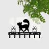 1pc Iron Art Metal Paw Pet Cat Hanger 7 Hooks Coat Key Lead Leash Wall Rack Holder Organizer Towel Rack Organizer Storage Rack