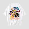 Japanese Sailor Moon Retro T-shirt Style Oversized Men's Cotton T-shirt Summer New Retro Men's and Women's Streetwear