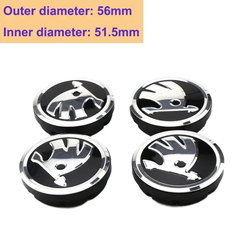 56/60/65mm Car Wheel Center Cover Caps Badge for Skoda Logo Superb Kamiq Octavia A7 Tour Yeti Fabia Rapid Kodiaq RS Karoq Metal Hkdn85