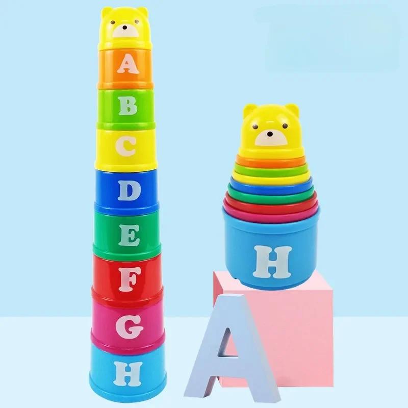 Kinder Gehirn Reaktionsschlacht Faltbecher Handgeschwindigkeitswettbewerb Faltbecher Kind Stapelspiel Früherziehung Puzzle Zug Brettspiele Spielzeug