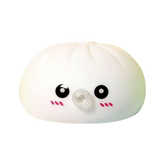 Jouet Dumpling à Expression Cartoon Soulagement du Stress Bun à Vapeur Squeeze Fidget Jouet Main Relaxation Outil de Décompression