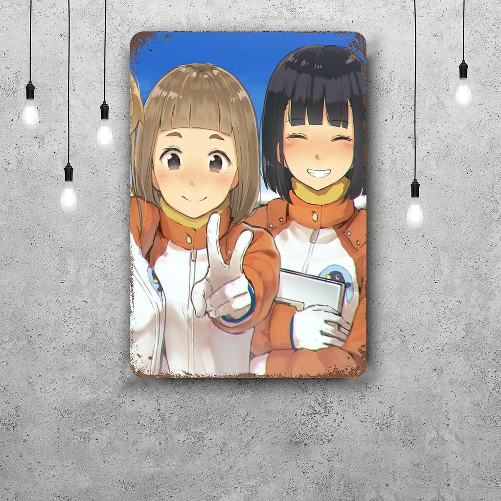 Sora Yori Mo Tooi Anime Metal Signs Wall Decor Vintage Tin Signs Captain Metal Poster Decor for Bar Pub Club Wall Decoration