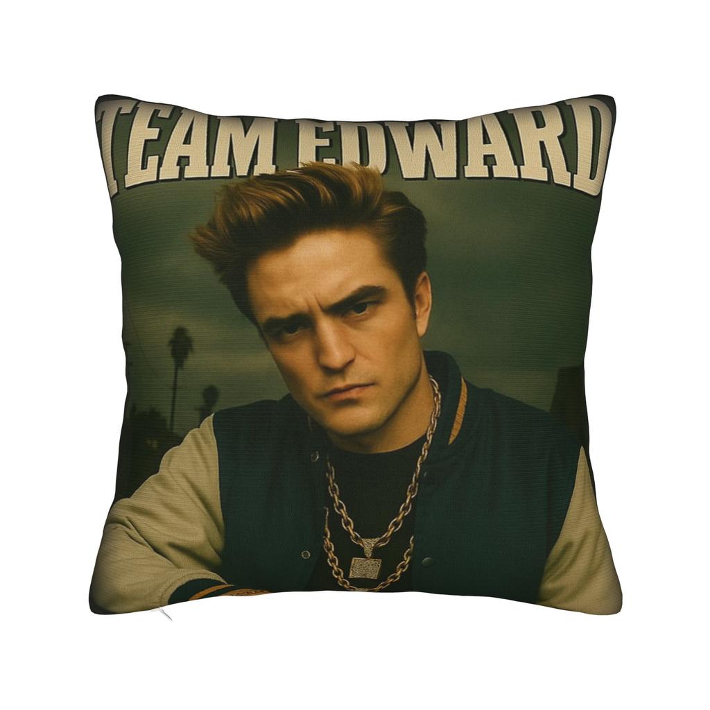 Twilight Movie Edward Cullen 90s Rap Album Cover Pillowcase Printed Cushion Cover Decor Pillow Case Cover Home Drop Shipping