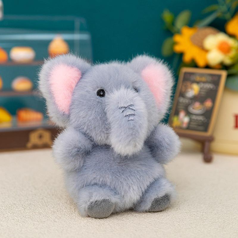 Charming Little Red Bean Sheep, Lion, Fox, and Panda Desk Companion Plush Pendant Gift for Adults