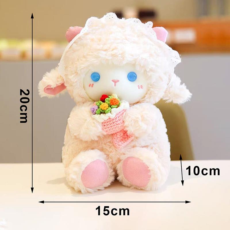 1Pcs Cute Angel Sheep Plush Toy - A Girl'S Birthday Gift - Hugging Doll, Soft Sleep Companion Doll