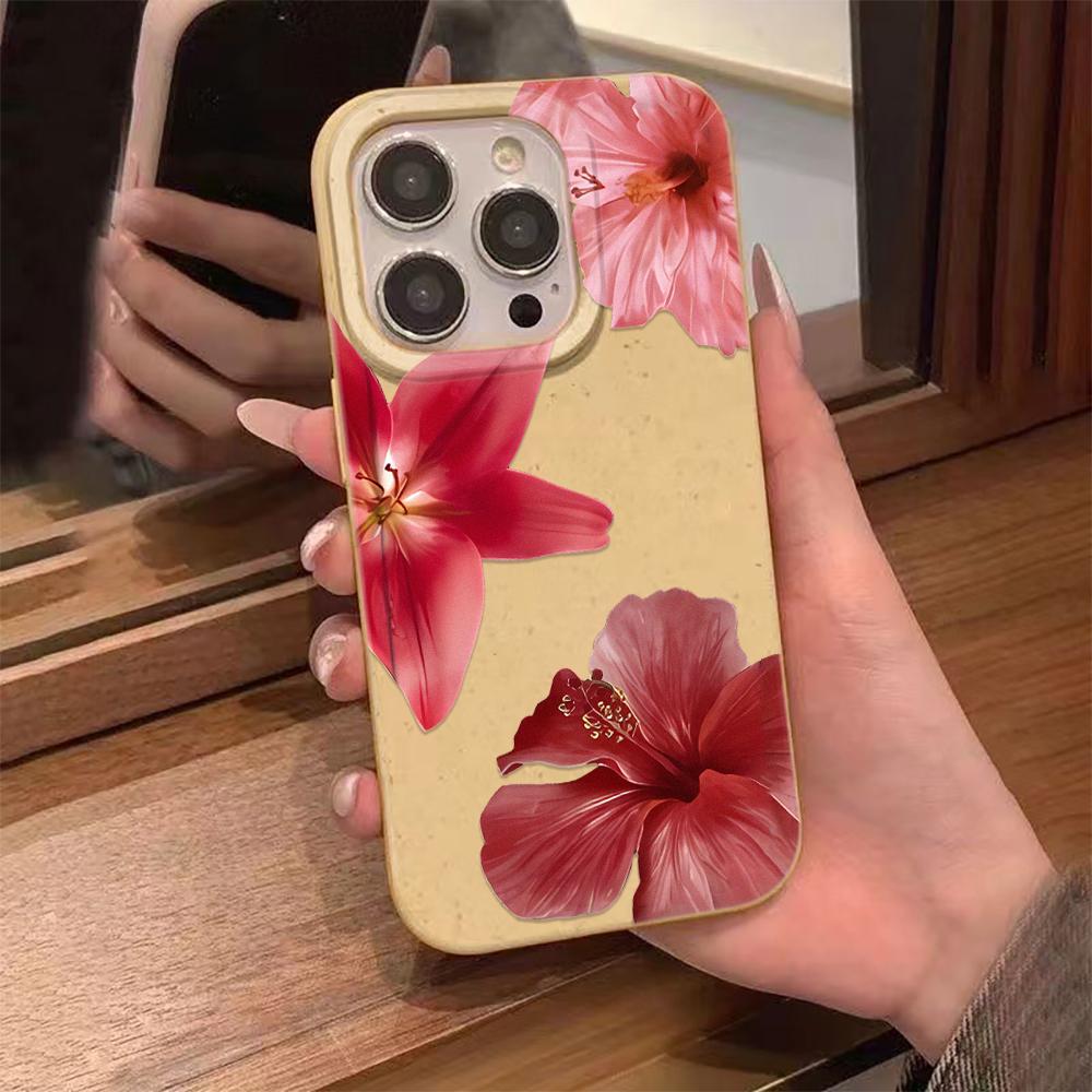 Red Lily Phone Case Suitable For IPhone 17 Pro Max Air 16 15 Plus 14 13 12 11 Case Cover Funda For IPhone 16 15 14 Plus Case