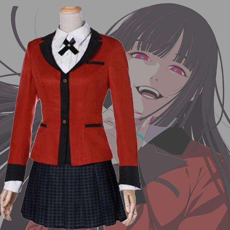Atmungsaktives Kakegurui Jabami Yumeko Cosplay-Kleid, ideal für Halloween und Karneval