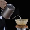 Black 304 Stainless Steel Gooseneck Kettle 250ml Ergonomic Handle for Precise Pouring of Home Office Pour Over Coffee