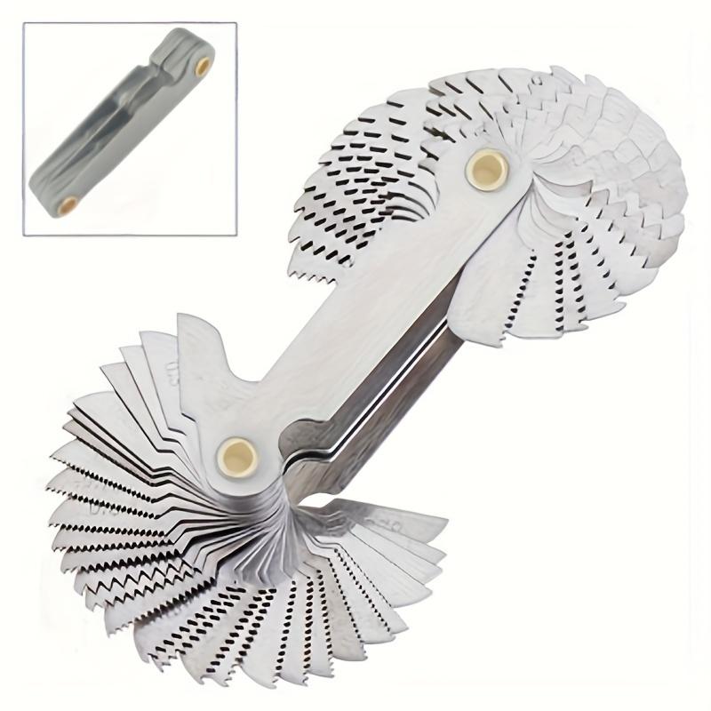 Thread Measuring Gauges, Metric and Imperial 52, Iron Construction, Perfect for Industrial Tools