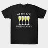 Asian Size Men Print T-shirt Super Large TShirt At-my-age-i-need-glasses No-Cut Heat Transfer Print Cotton Tshirt