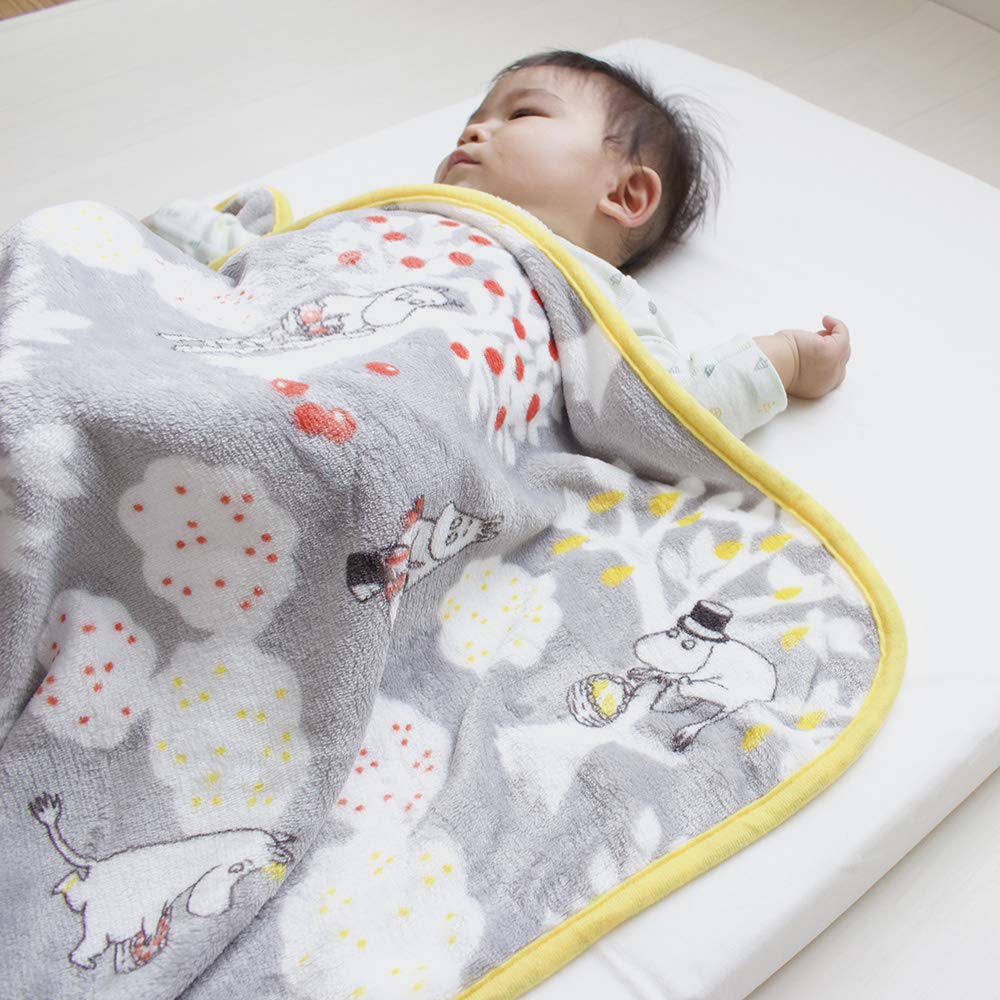 Moomin Baby Blanket, Washable, Swaddle, Throw, Fluffy Blanket for Baby