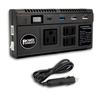 (Nouveau modèle) Onduleur de voiture, Chargeur de voiture, Convertit 120 W, CC 12 V, 24 V