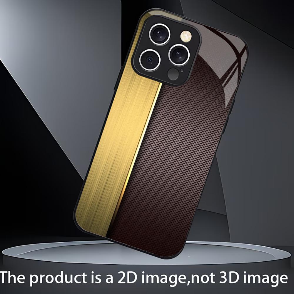 Madingas auksinis ir juodas tinklinis telefono dėklas Stikliniai madingi telefono dėklai fundas carcasa Telefono dėklas iPhone 17 16 15 14 13 12pm Pro Plus