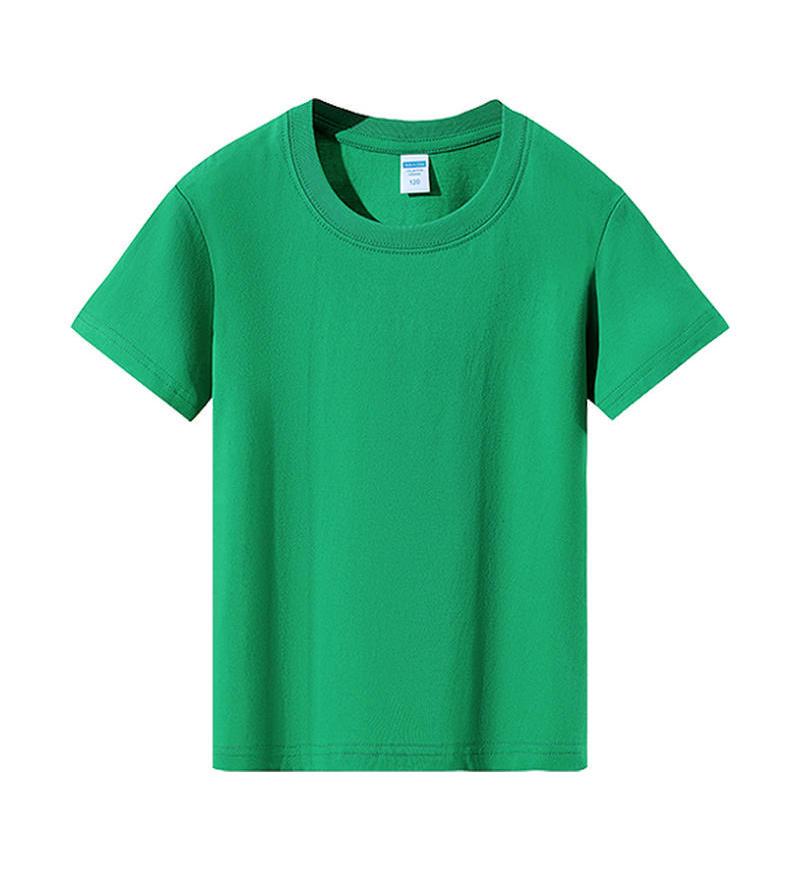 Unisex Heavyweight Pure Cotton Solid Color Short Sleeve Round Neck T-shirt