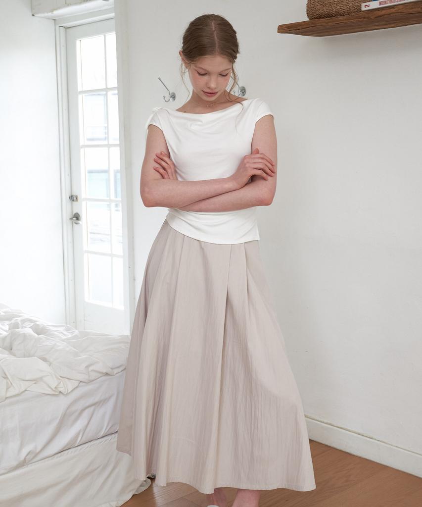 Peullobeu Half Flare Skirt_Be