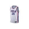 NBA Simmons #25 Limitovaná edice Swingman dres Pánský dres Bílý 864441-101